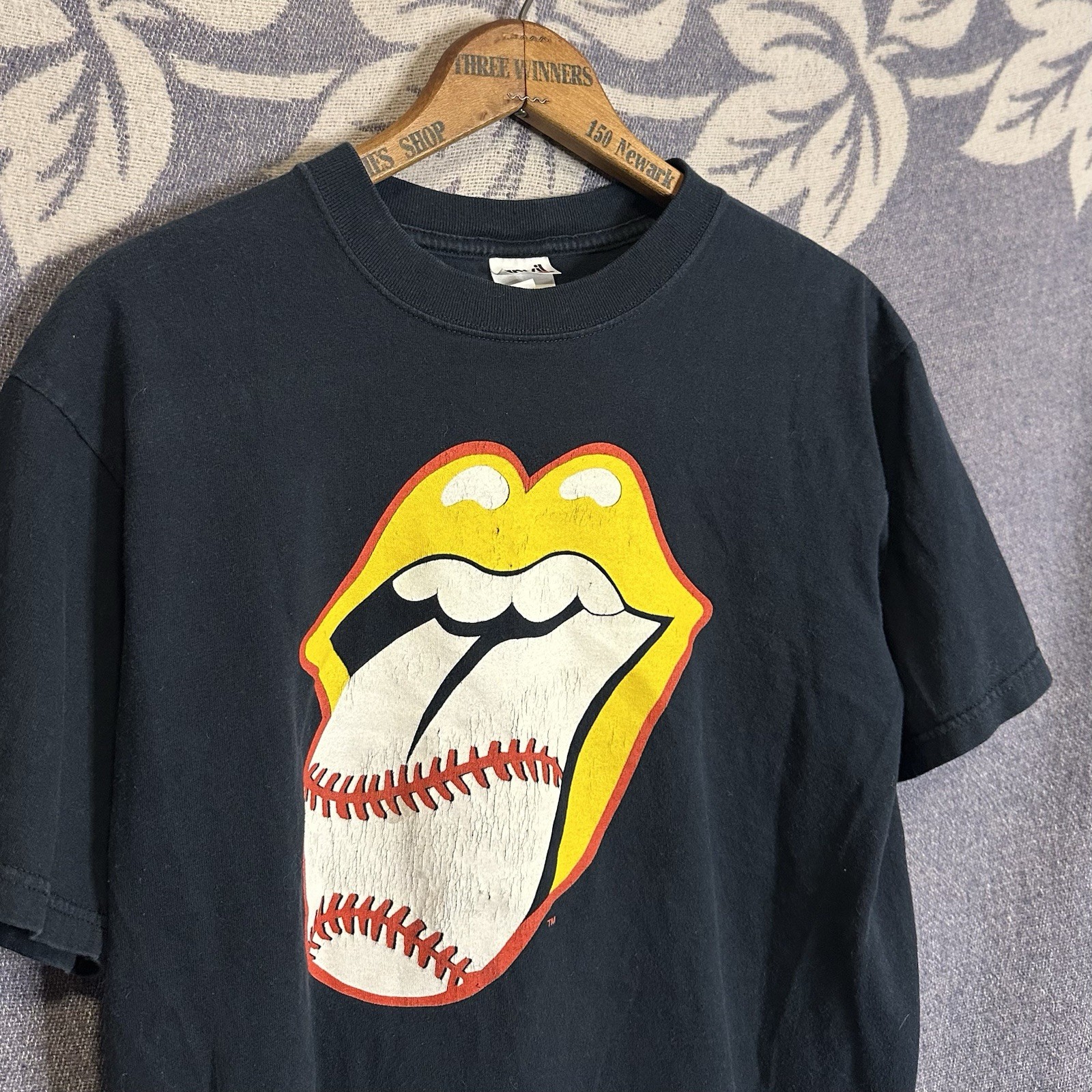 Rolling Stones 2005 Tour T Shirt PNC Park Pittsburgh PA Size Small Black Vintage