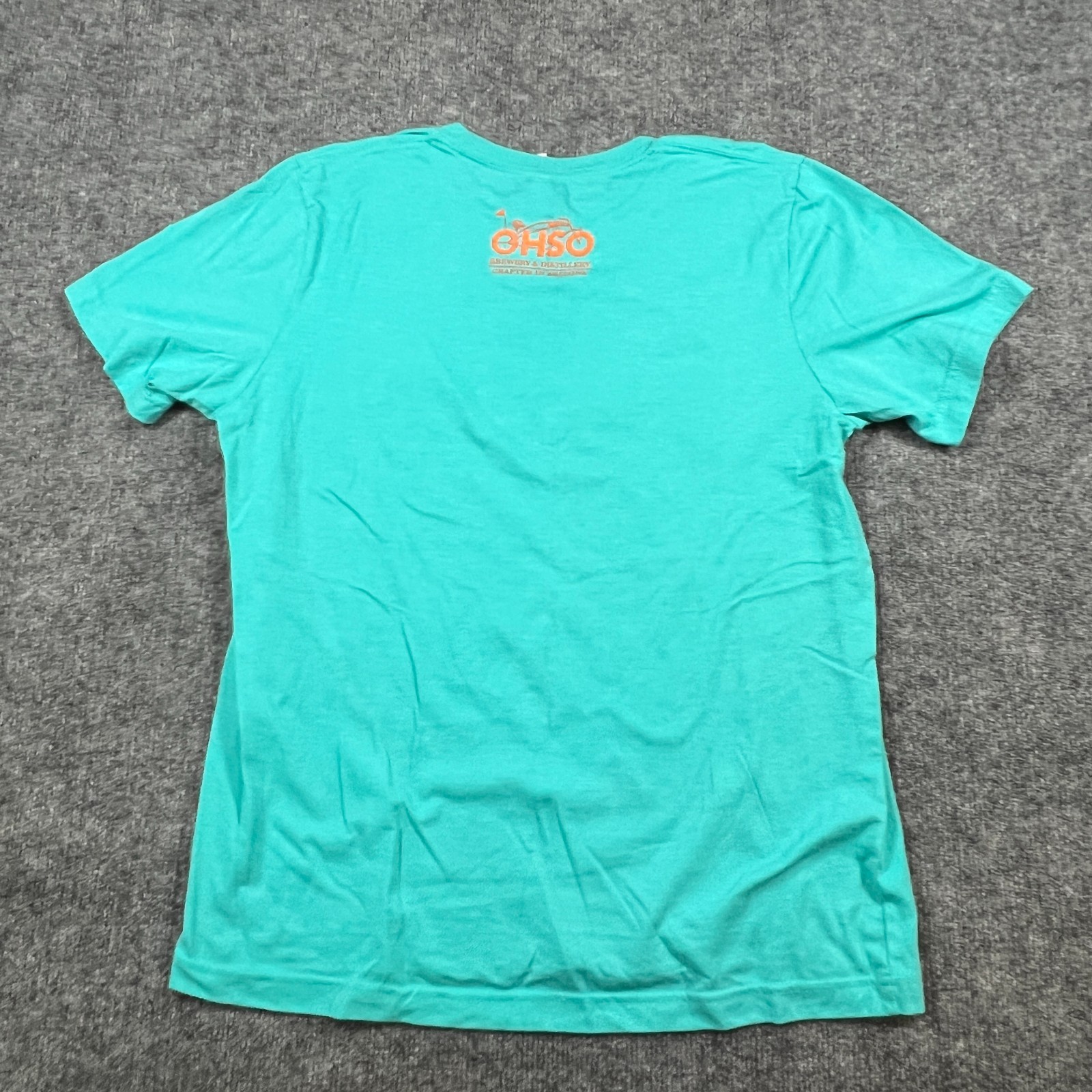 Bella Canvas T Shirt Men Large Blue Brewery Distillery Graphic Print Logo Cotton