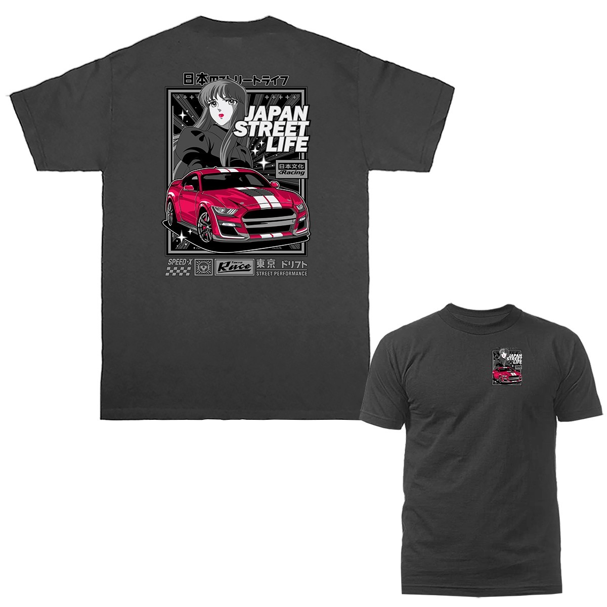 Japan Street Life Streetwear Imported Tuned Custom JDM Sports Car T-shirt