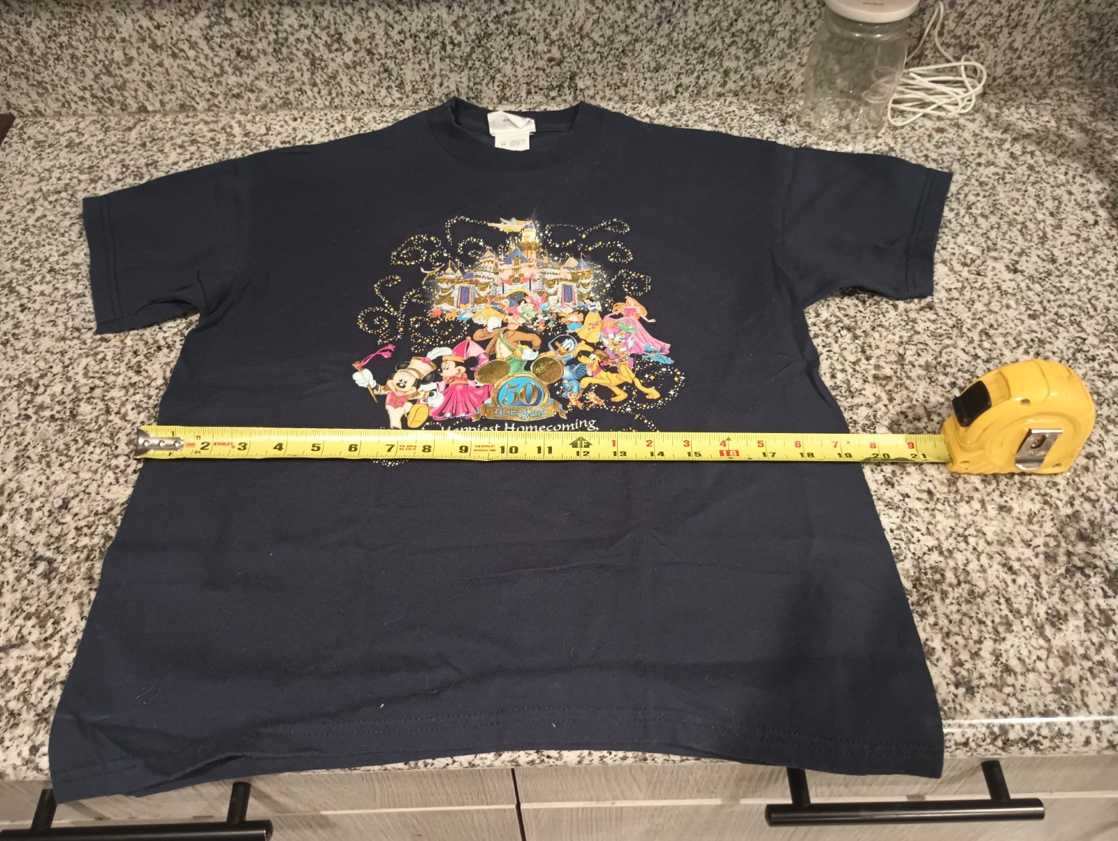 Vintage Disneyland 50th Anniversary Happiest Homecoming On Earth T- Shirt
