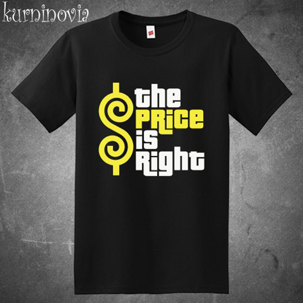 The Price is Right Tv Show Men’s Black T-Shirt Size S to 5XL