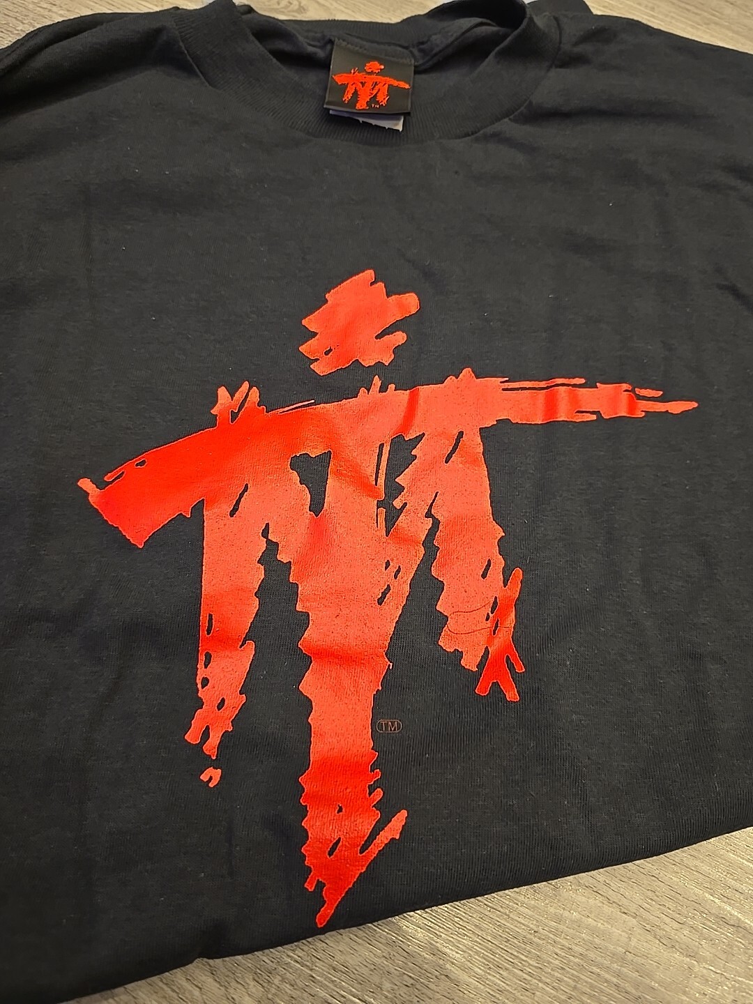 IRON Other Side Mike TYSON BOXING Black T SHIRT SAMURAI LOGO MT Deadstock XL
