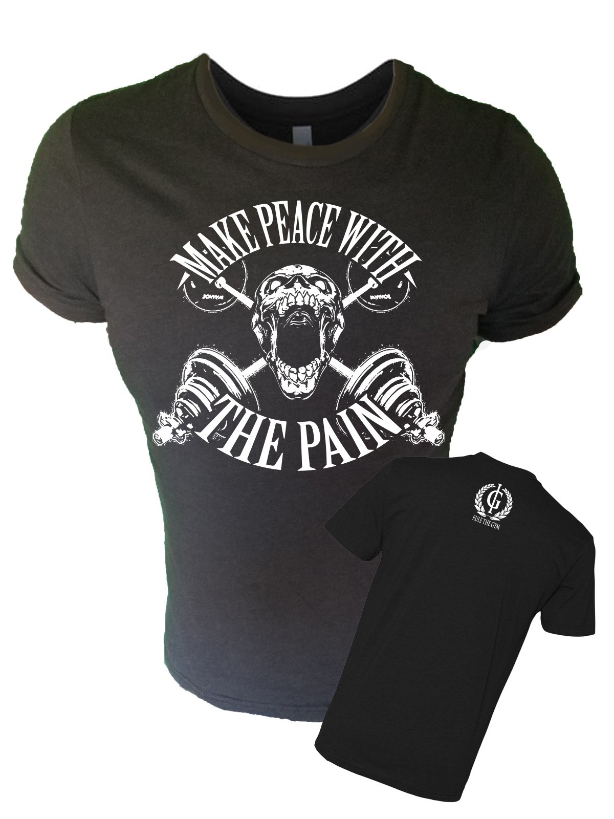 Iron Gods Make Peace TShirt Workout Shirt Bodybuilding Pump Cover Men’s Gym Tee