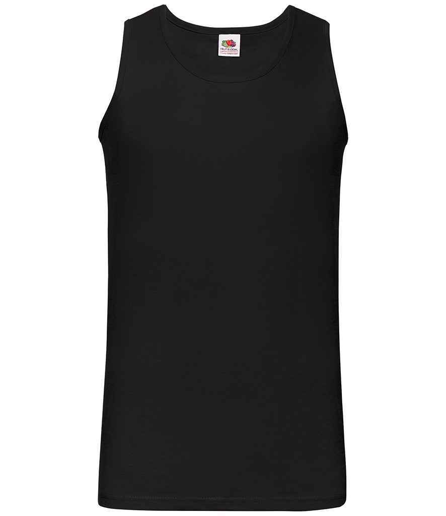 Pack of 1/3/5 Fruit of the Loom Plain Athletic Vest 100% Cotton – S-2XL