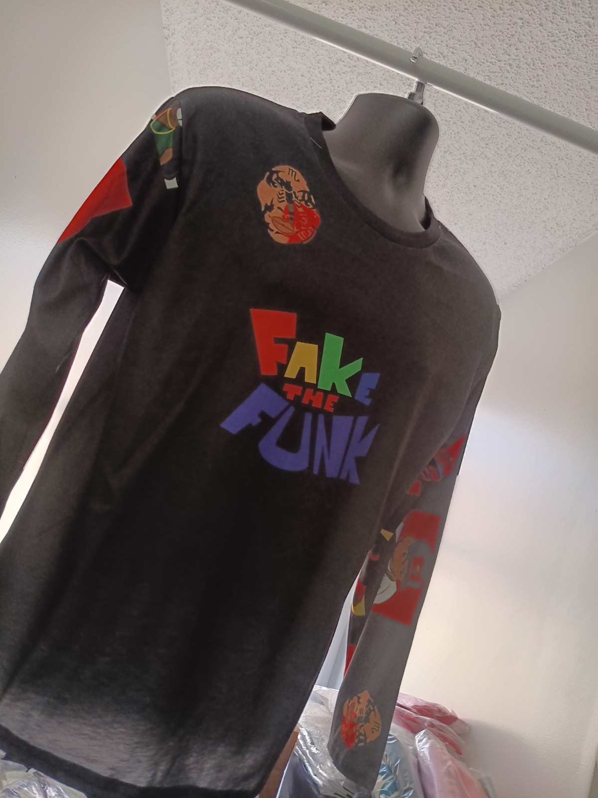 Unisex size Small Sublimation Print Digital Print Graphic Long Sleeve Shirt