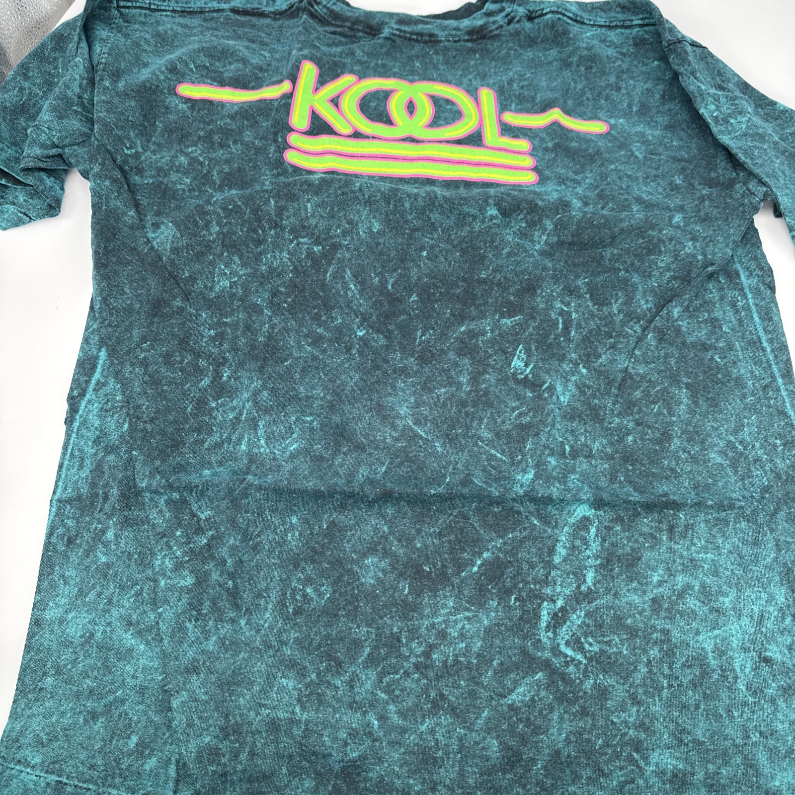 Vintage Kool T-Shirt Mens Size XL Cigarettes Tie Dye Single Stitch USA 90s Green