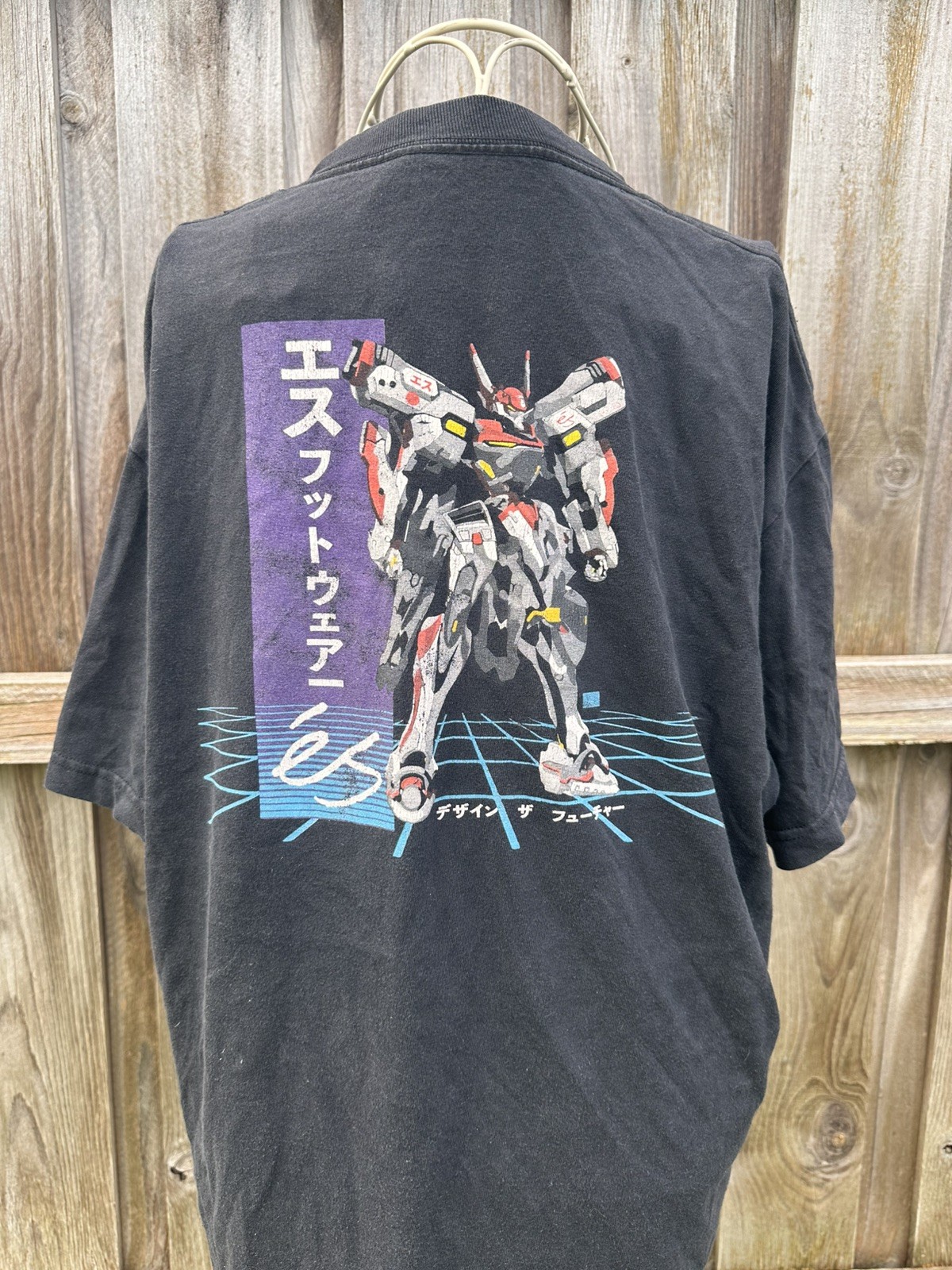 vintage és Skateboard Gundam Tshirt size large