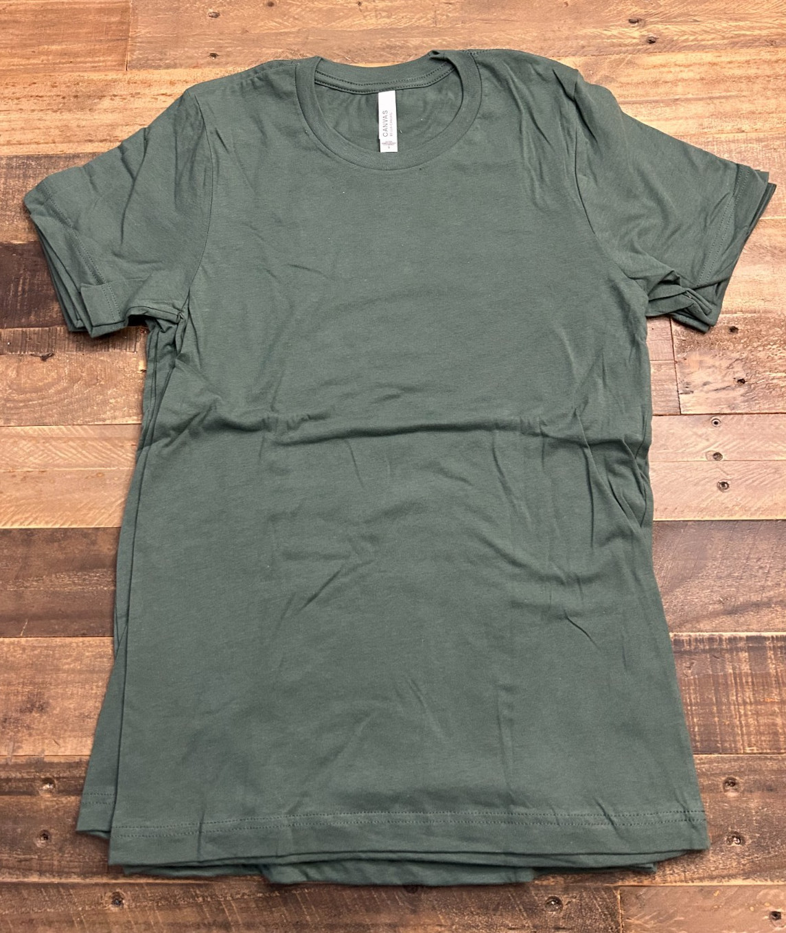 Bella + Canvas 3301C Sueded T-Shirt Heather Forest Unisex Blank Tee S-XL NWT