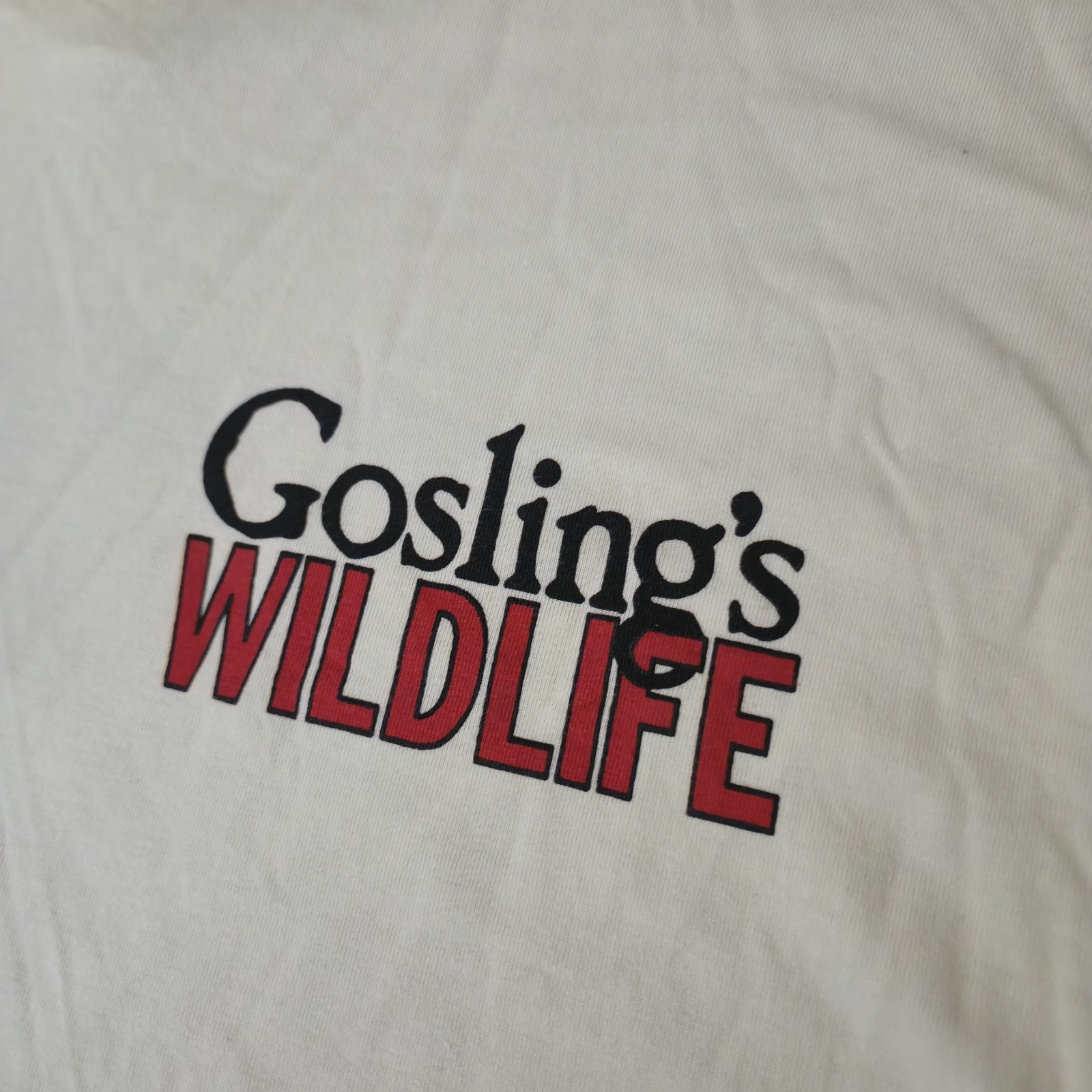 Vintage 90s Gosling’s Black Seal Wildlife Rum T-Shirt Animal Nature SZ L
