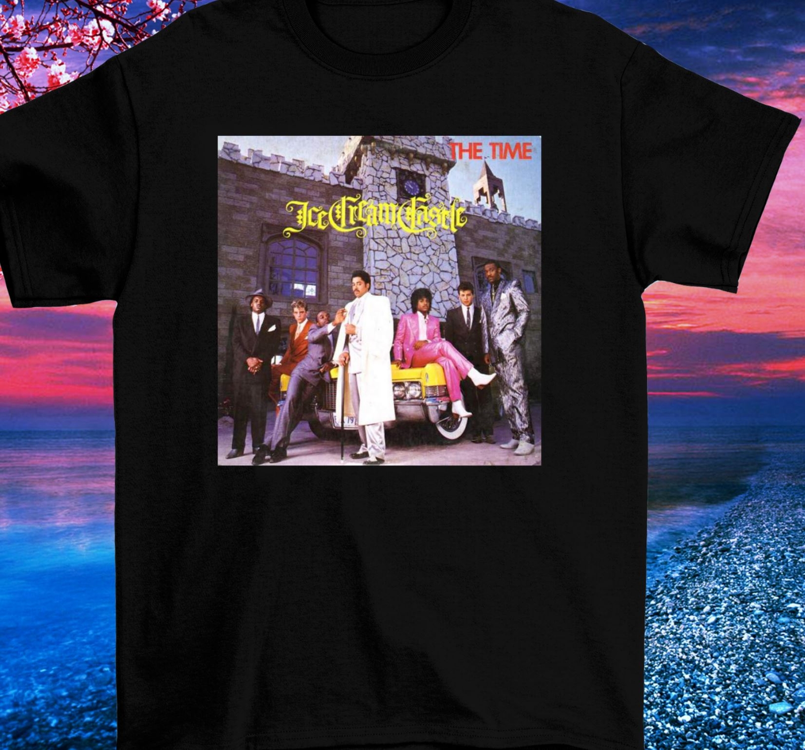 Morris Day Ice Cream Castle T Shirt Short Sleeve Cotton