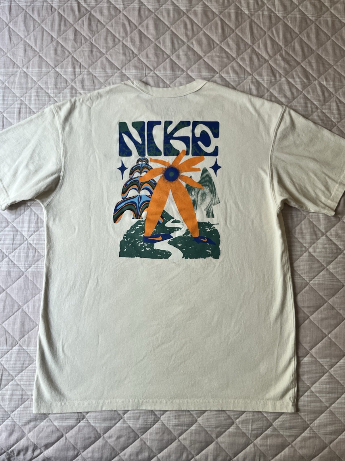 Nike Max90 Embroidered Graphic T-shirt ‘Beige’ FV3741-901