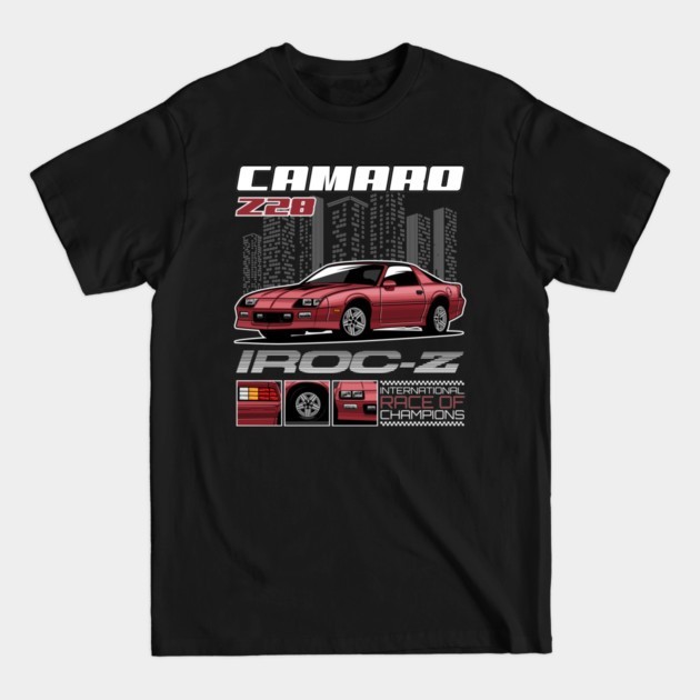 1985 Camaro IROC-Z Z28 T-Shirt American Muscle Sports Car Performance Tee S-5XL