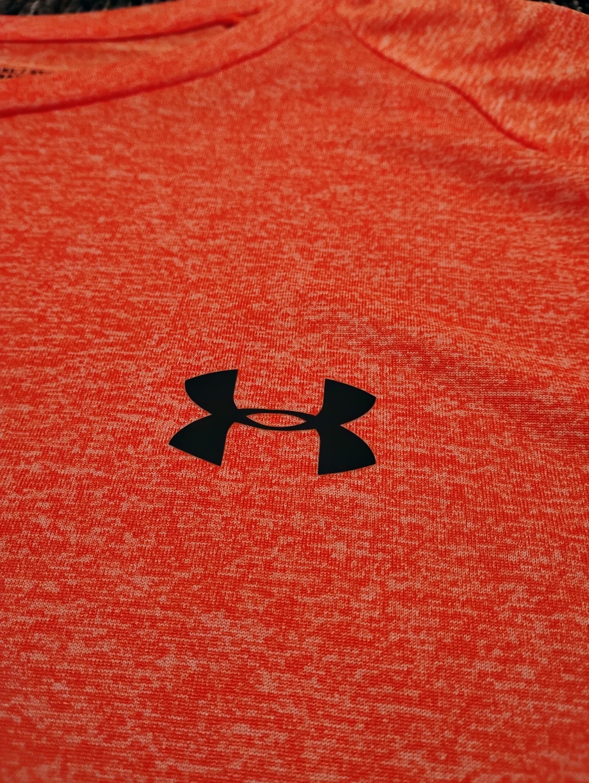 Under Armour The Tech Tee Shirt Orange Heathered Men’s 3XL Tall Short Sleeve