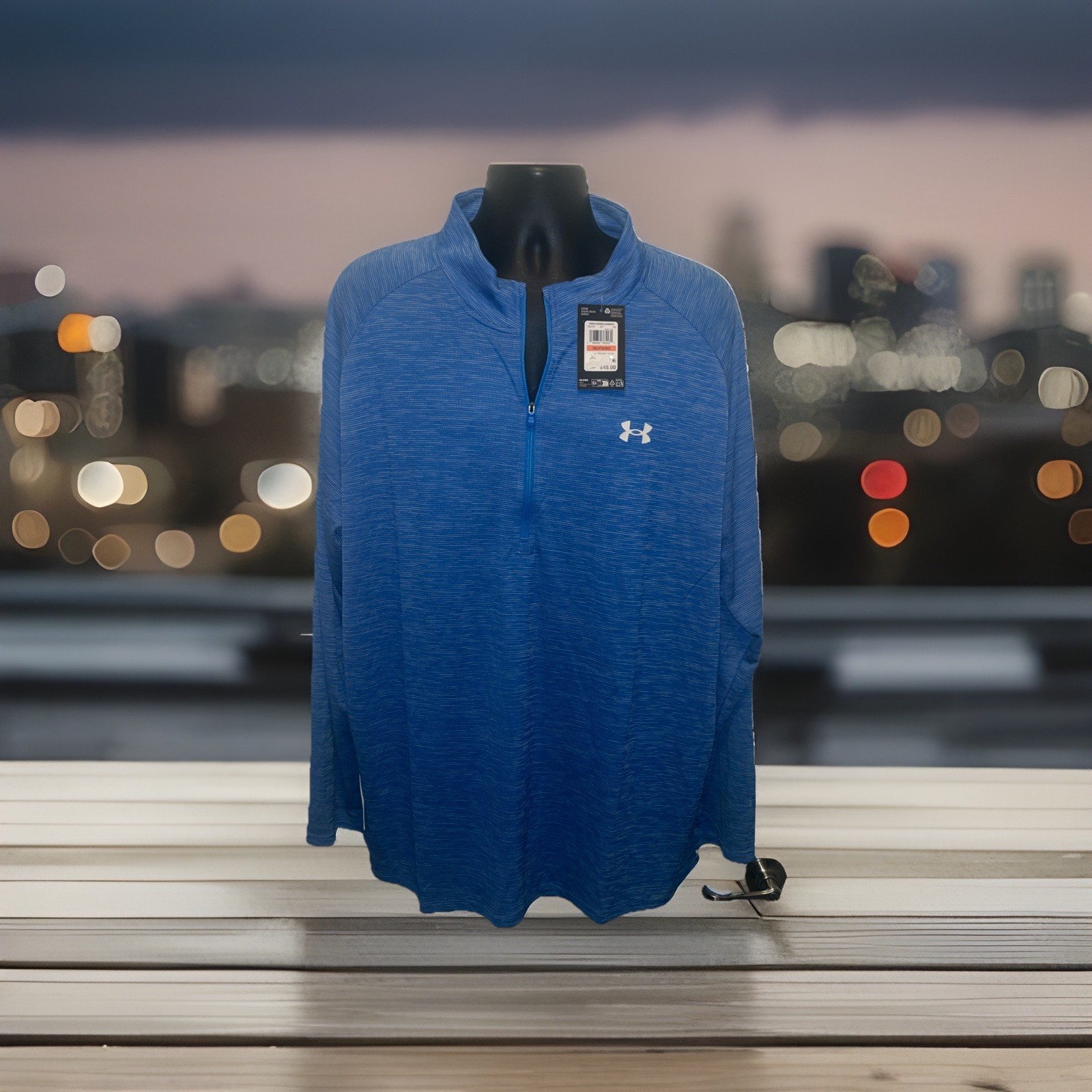 NWT Under Armour 1/4 Zip Men’s Tech Tee Long Sleeve Size 3XL — FREE SHIPPING