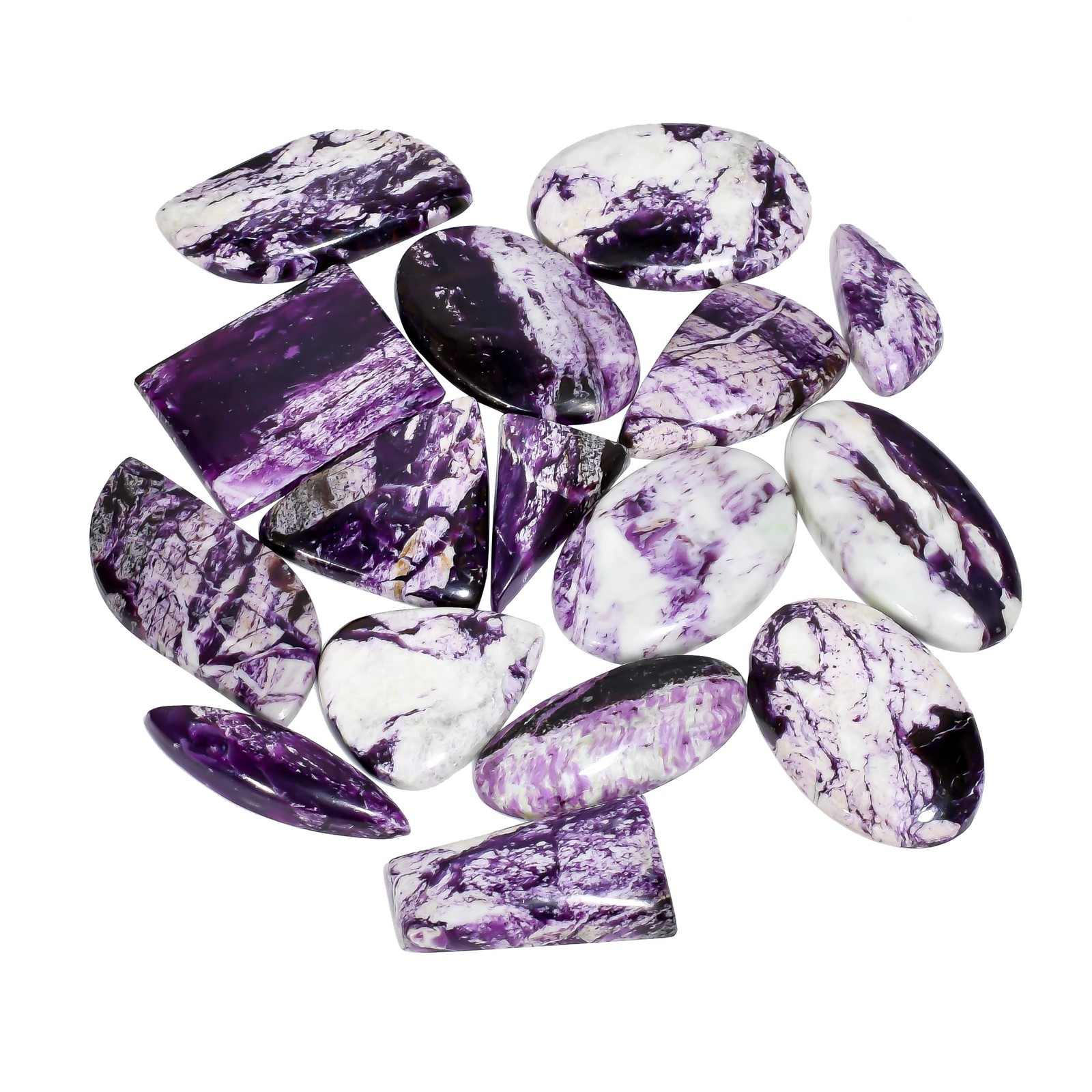 90-100 carats Kammererite Gemstone Wholesale Cabochons Lot, Jewelry Making Lo…
