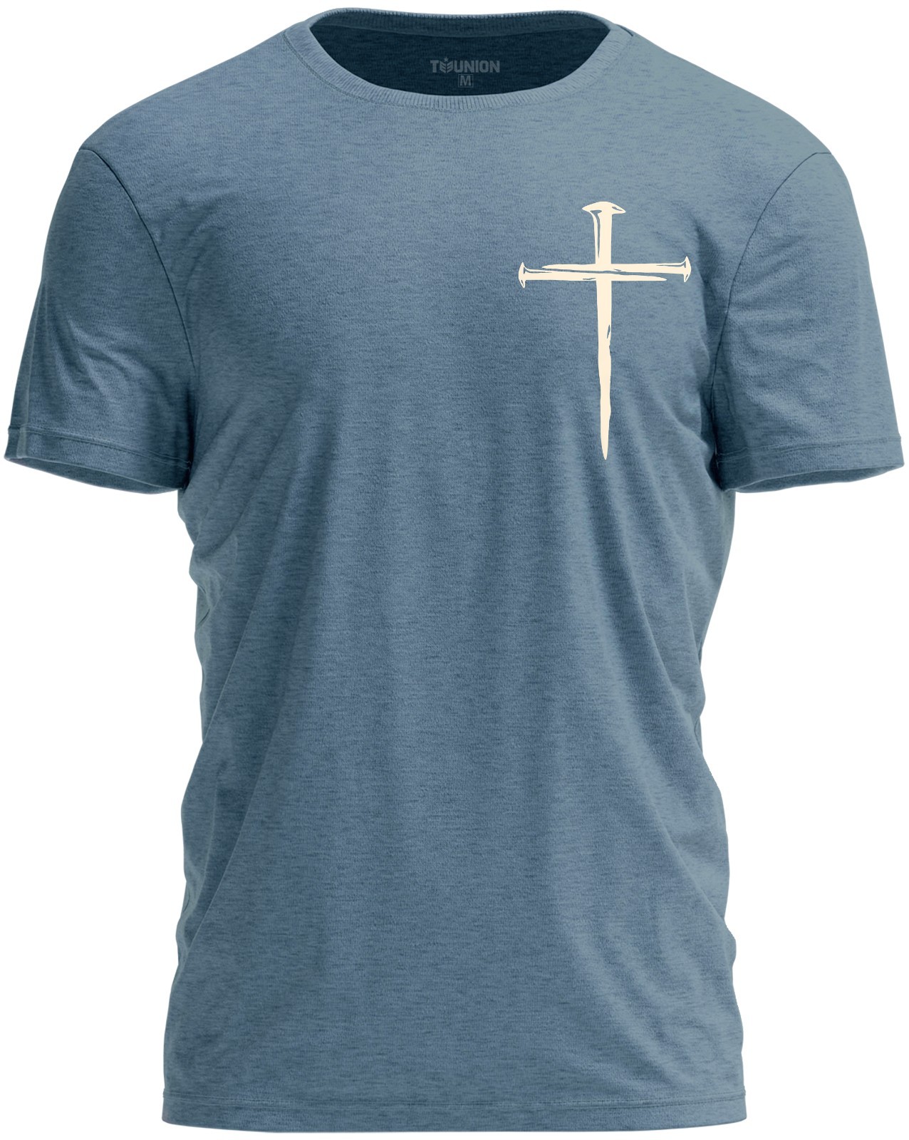 Men’s Christian Nail Cross T-Shirt Minimalist Faith Religious Graphic Tee