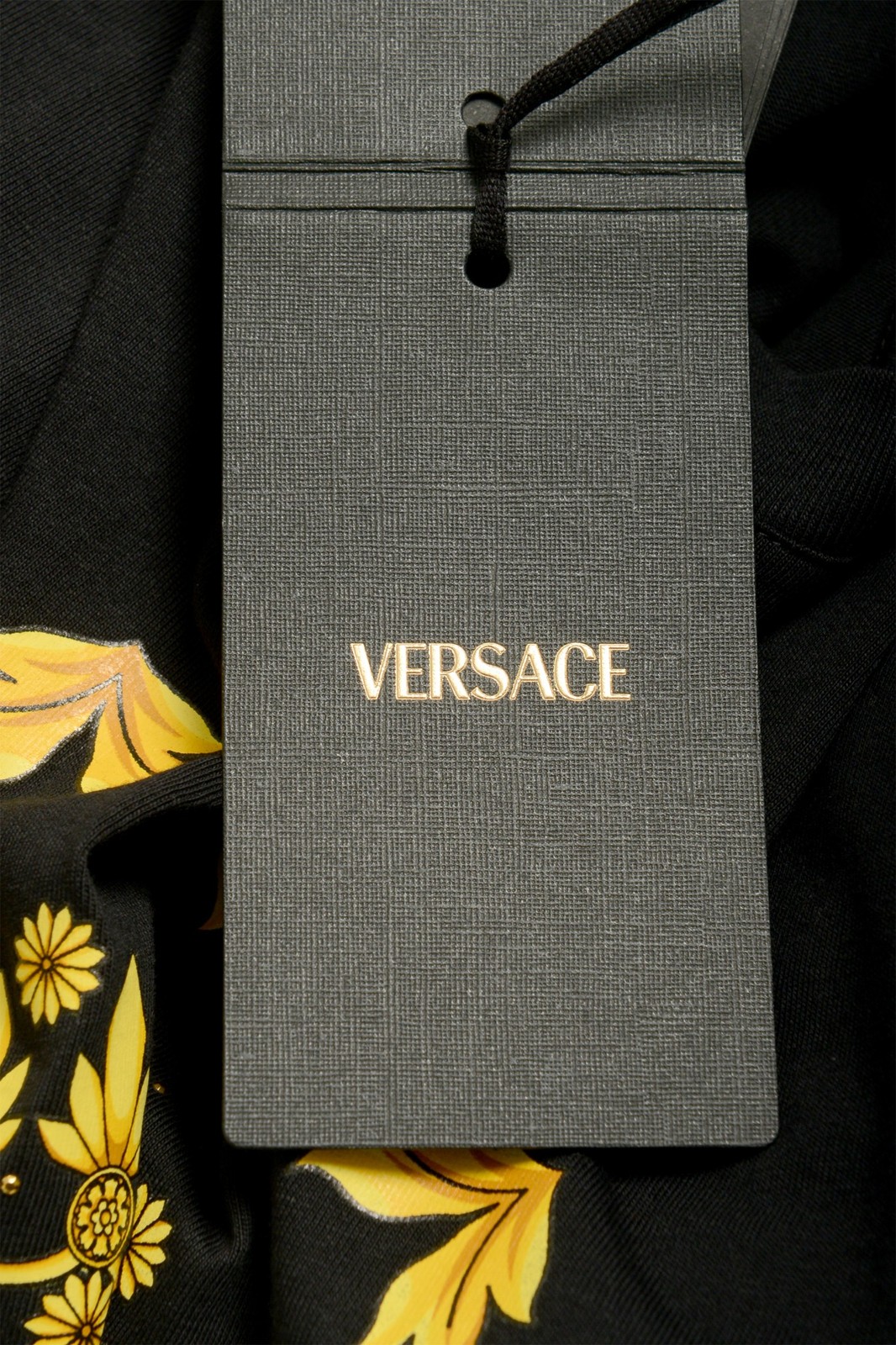 Versace Men’s Black Gold Medusa Head Crewneck Short Sleeve T-Shirt US 2XL IT 56