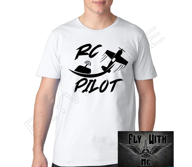 RC Airplane Pilot Tee RC Flying Hobby Shirt HTV Design Cotton