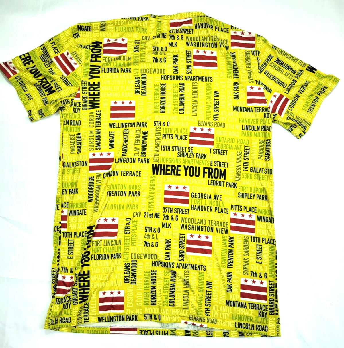 Washington DC Metro TWHERE YOU FROM? Map T Shirt Men’s MEDIUM