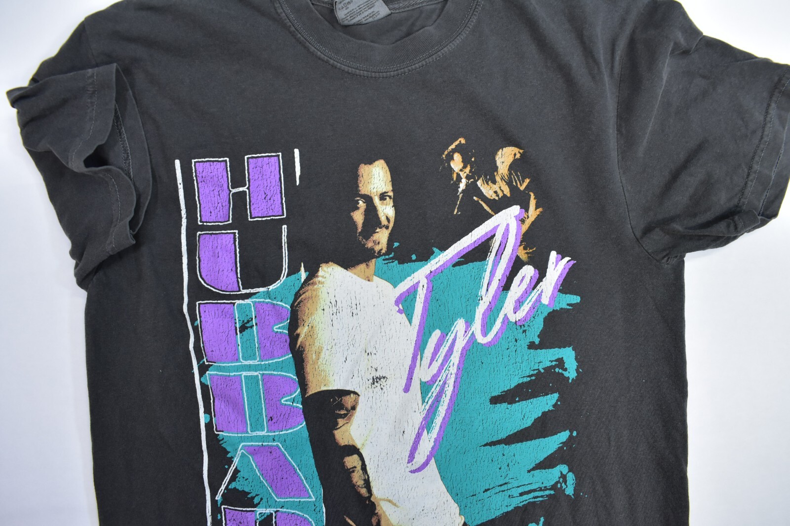 Tyler Hubbard FGL Throwback Charcoal Grey Concert Tee Short Sleeve T-Shirt M
