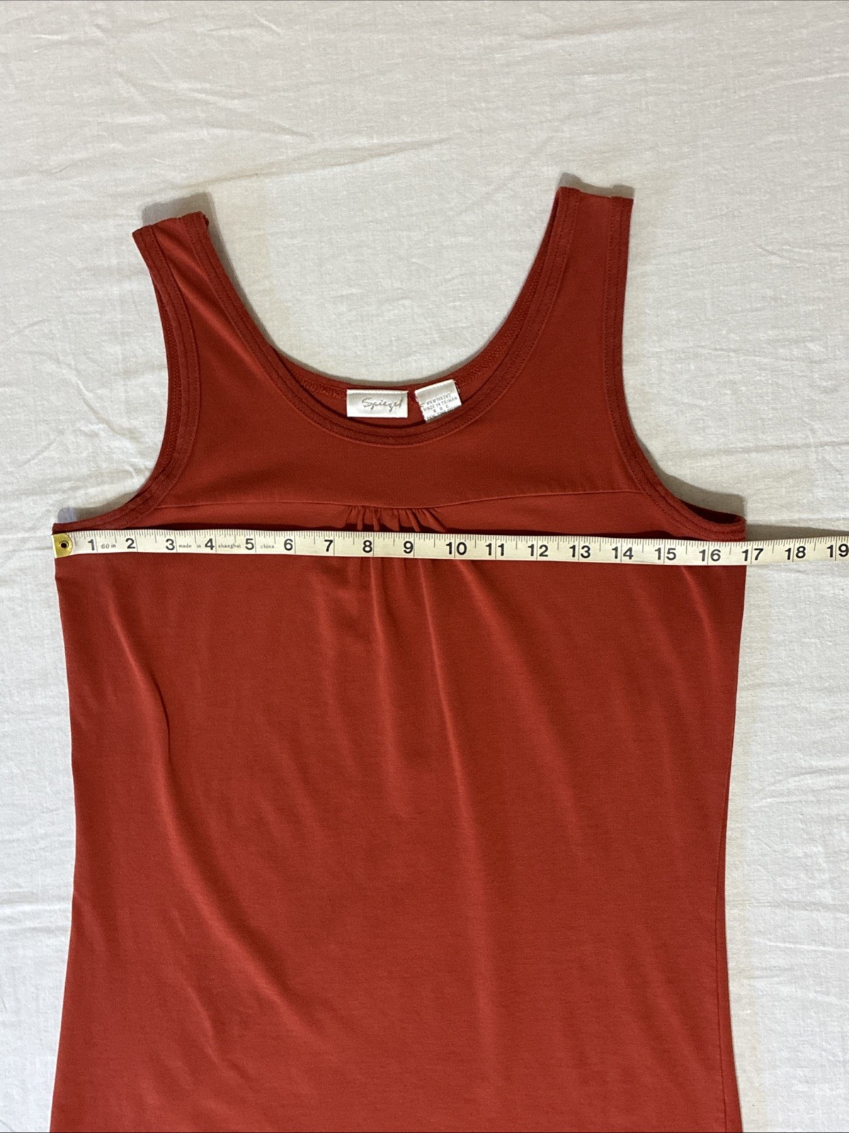 Spiegel Burnt Orange Scoop Neck Sleeveless Tank Top Size Medium