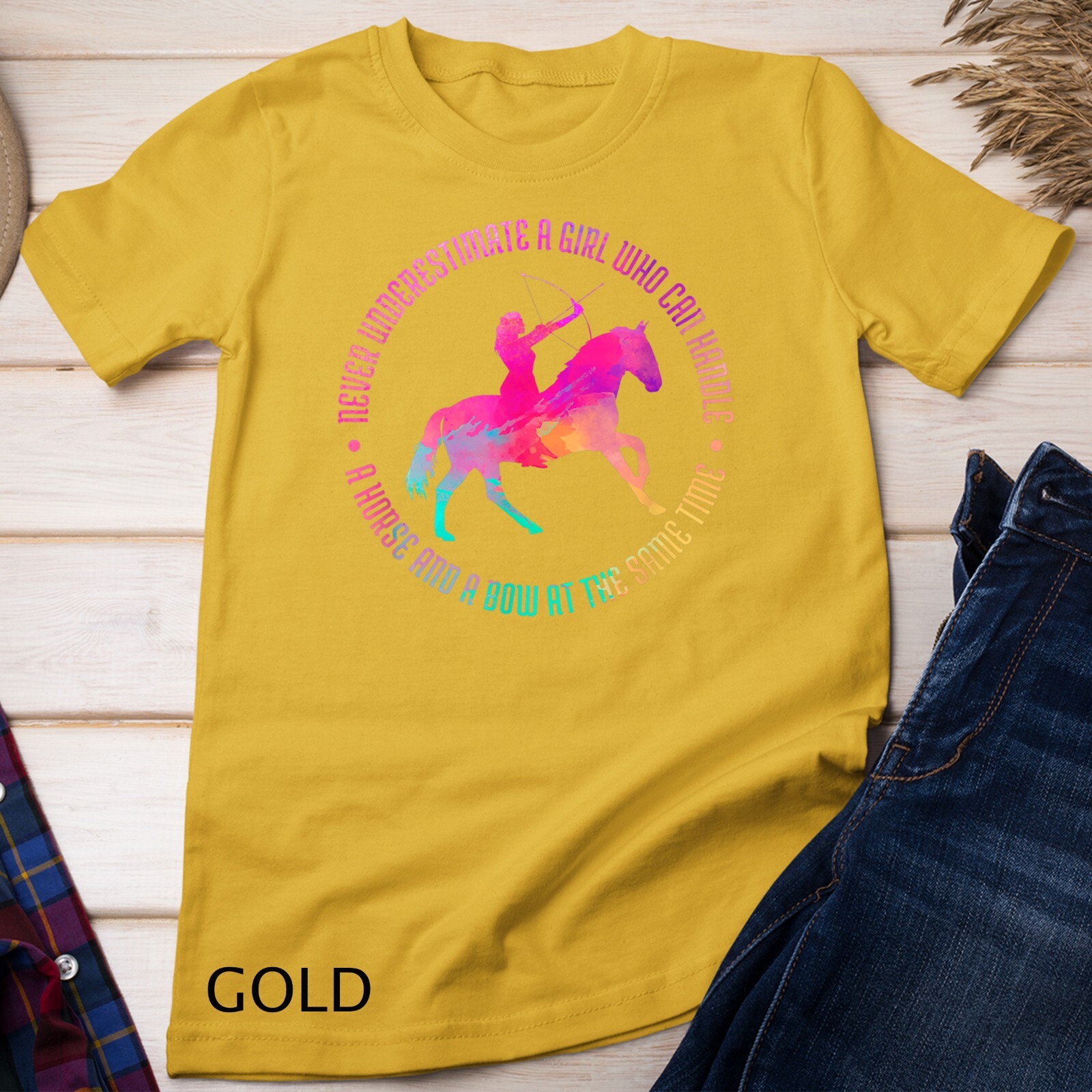 A Girl Who Can Handle A Horse And A Bow – Mounted Archery Unisex T-shirt
