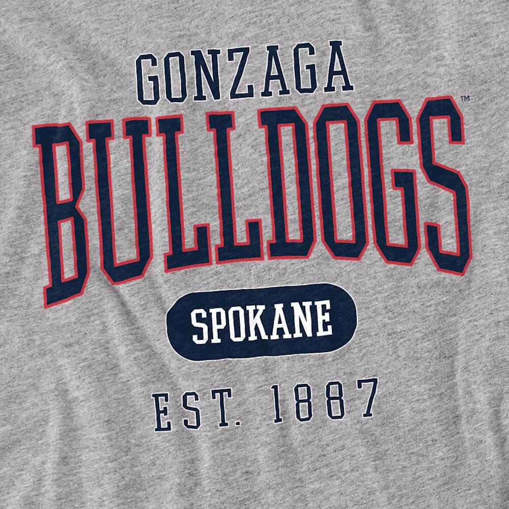 Gonzaga University Adult T-Shirt Est. Date, Athletic Heather, S-5XL