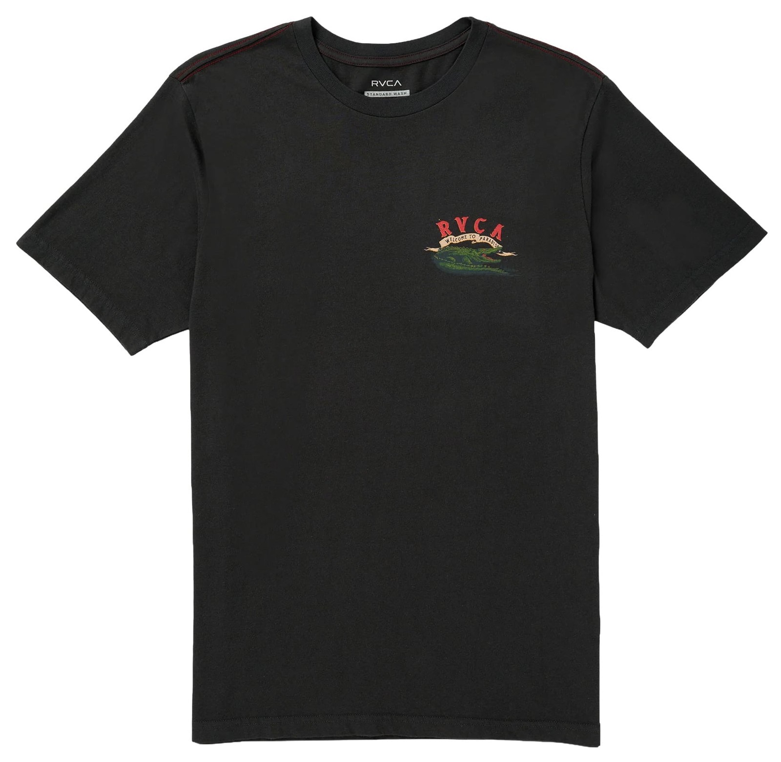 RVCA Welcome To RVCA SS T-Shirt – Pirate Black – New