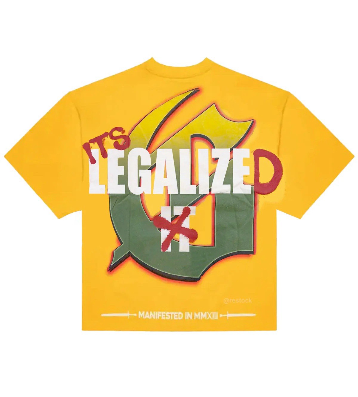 Godspeed “Indoor Gelato” Yellow T-Shirt SIZE L