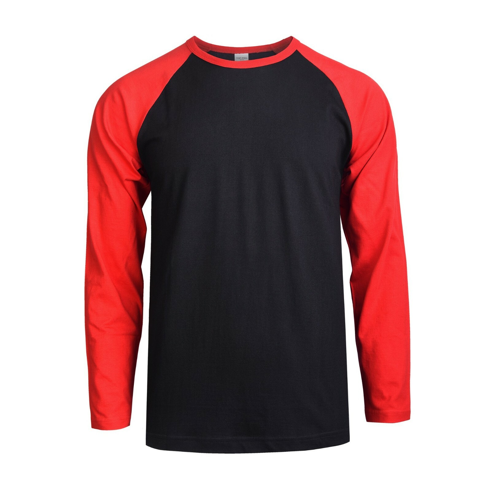 Men Baseball T-Shirt 100% Cotton Long Sleeve Soft Breathable Raglan Jersey S-3XL