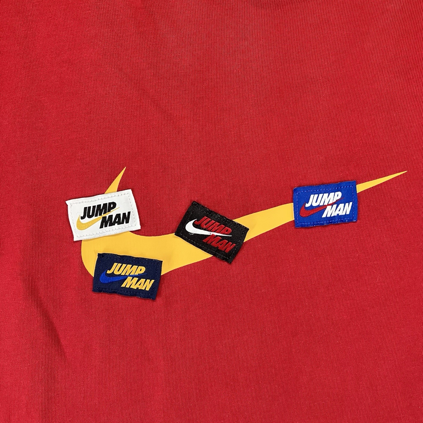 Air Jordan 85 Patch Logo Men’s T Shirt Sz XL Red DA9898-677 Heavy Knit Cotton