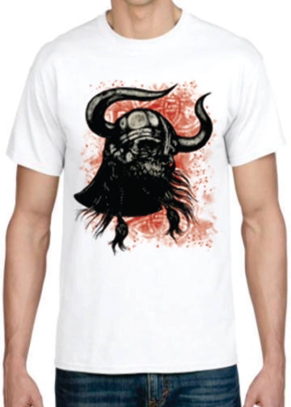 Adult DryBlend® T-Shirt – (WARRIOR SKULL – GOTHIC CELTIC)