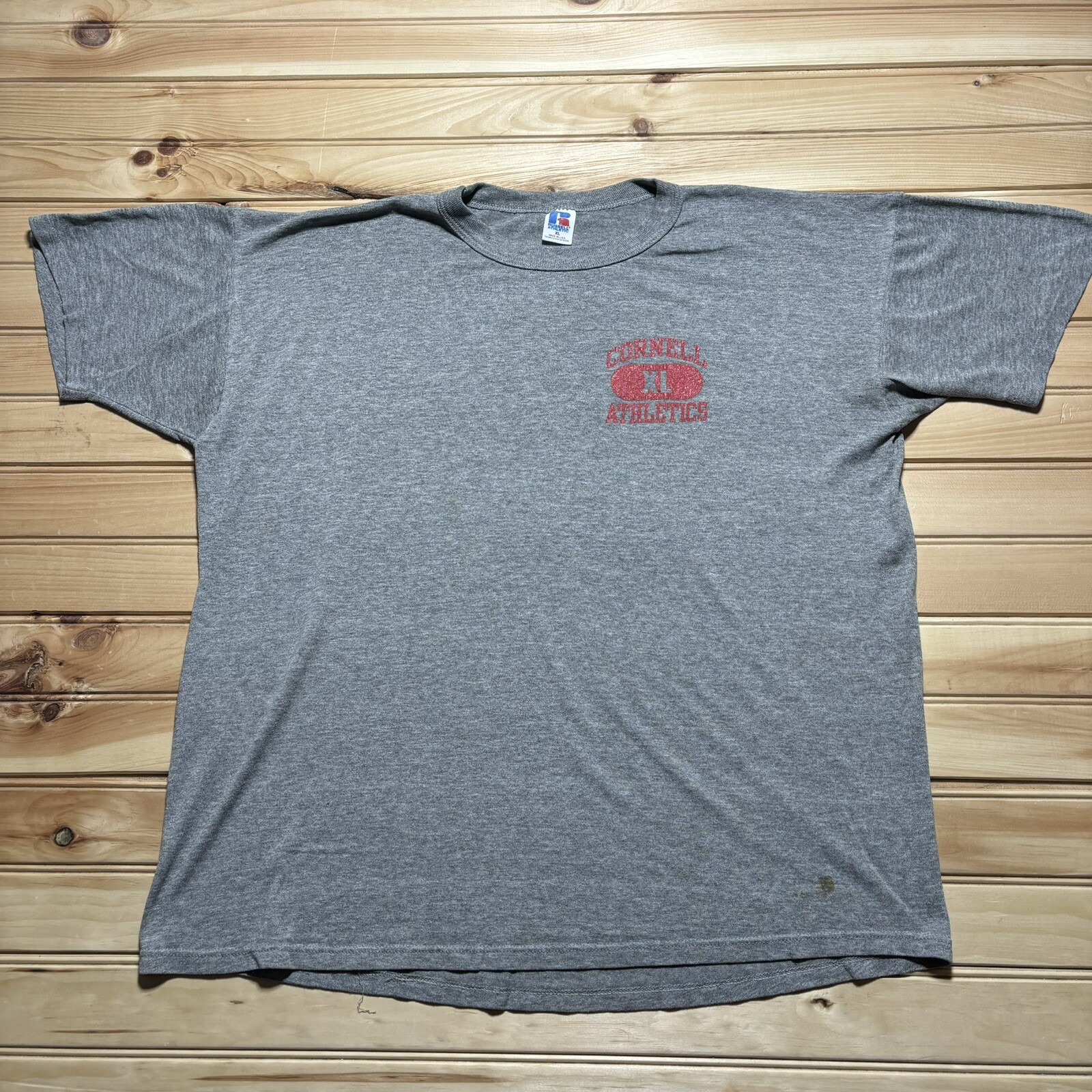 Vintage 80s 90s Cornell University Athletics Big Red Bears Shirt – XL Russell