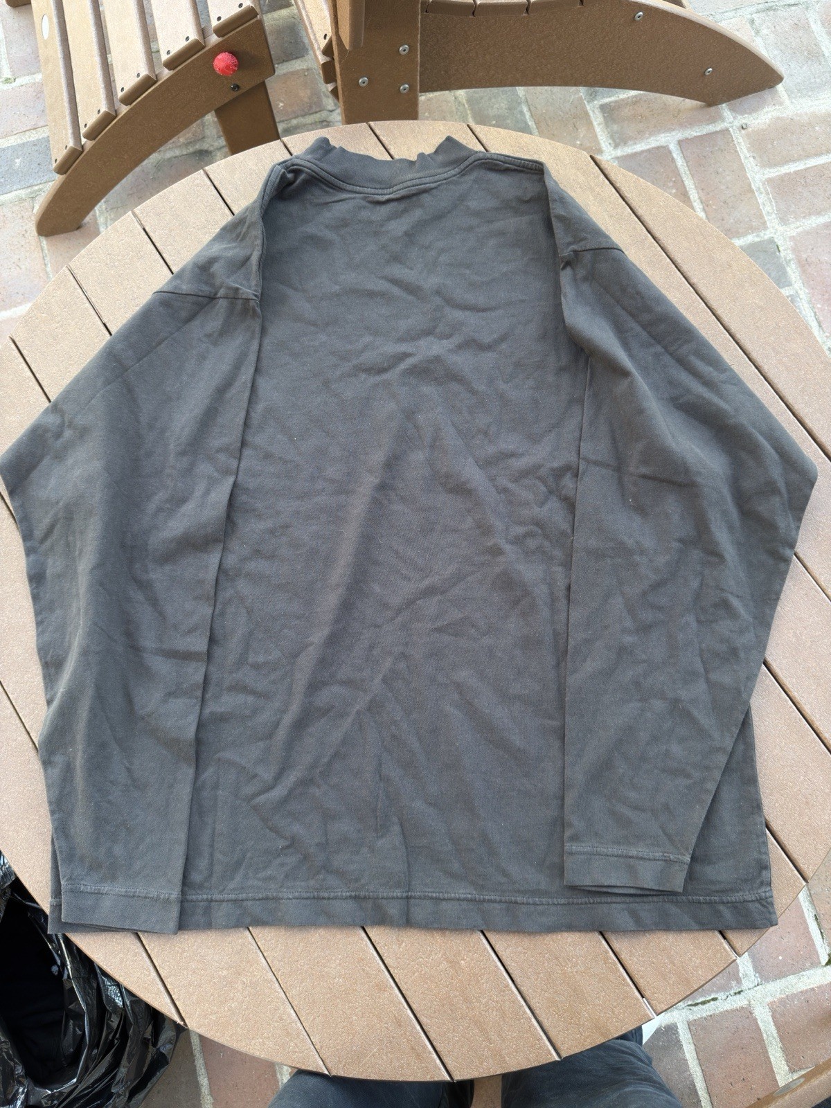 Yeezy x Gap Long Sleeve T-Shirt Dark Grey Size S