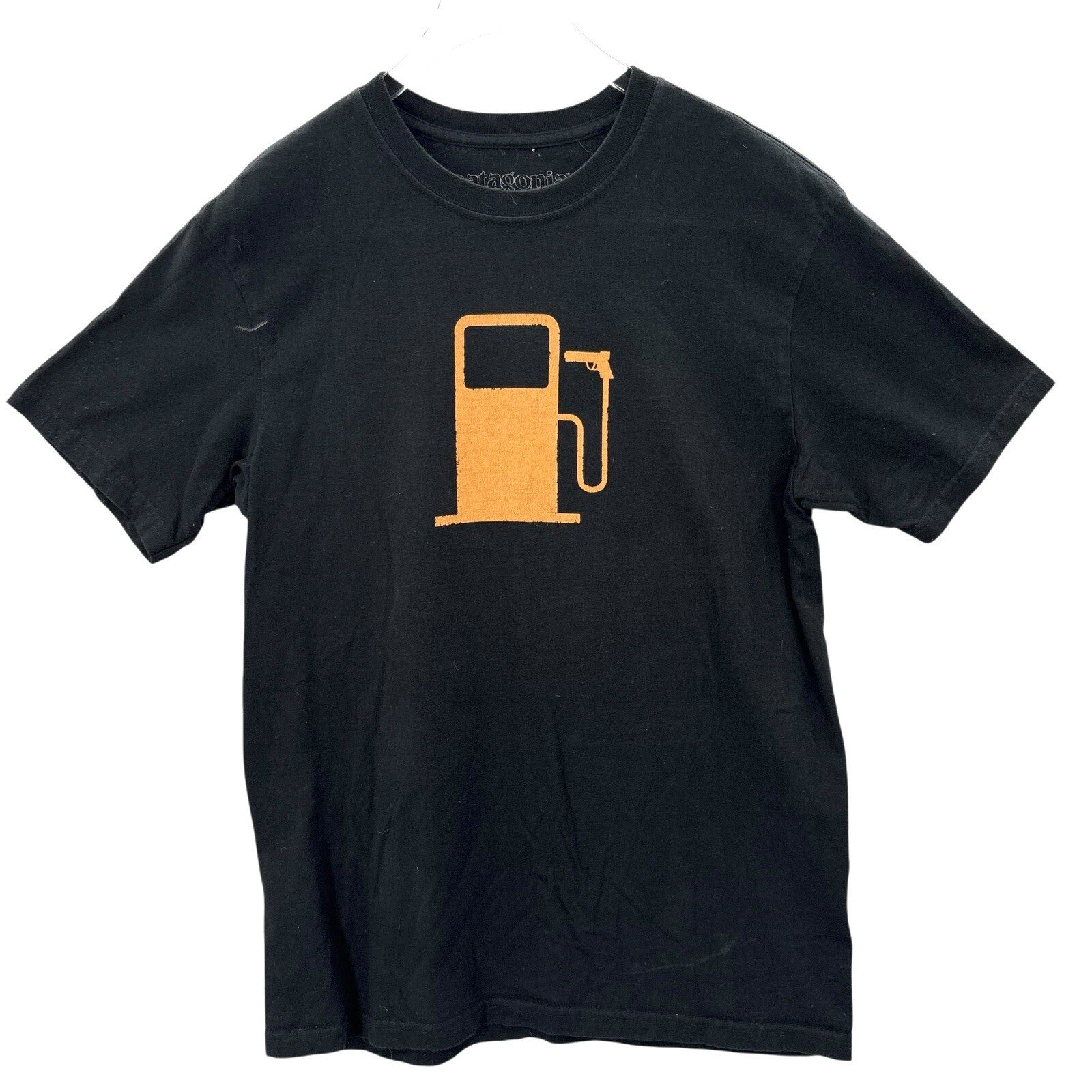 EUC Patagonia Kill Gas Pump Logo Tshirt Cotton Climate Change Promo RARE SZ M