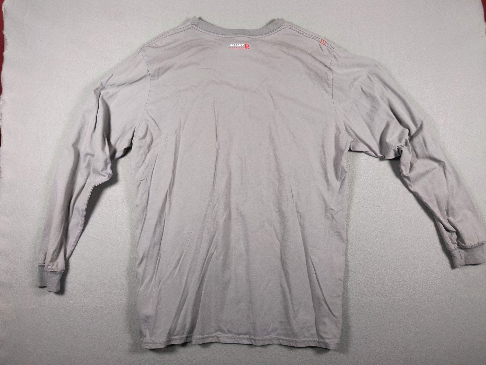 Lot 4 Ariat Work FR Flame Resistant Crew Shirt Mens L Gray Tan CAT 2 NFPA 2112