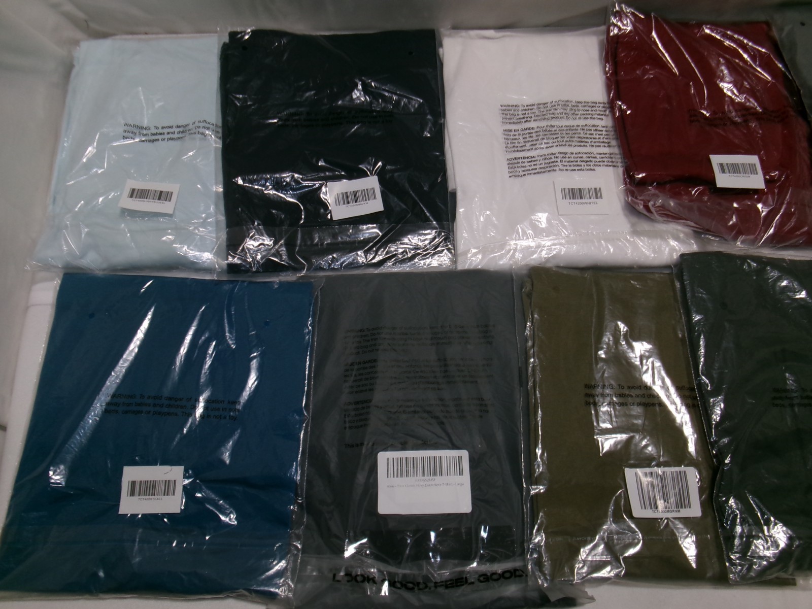 True Classic Crew Neck Short Sleeve Tees Assorted Sizes & Colors