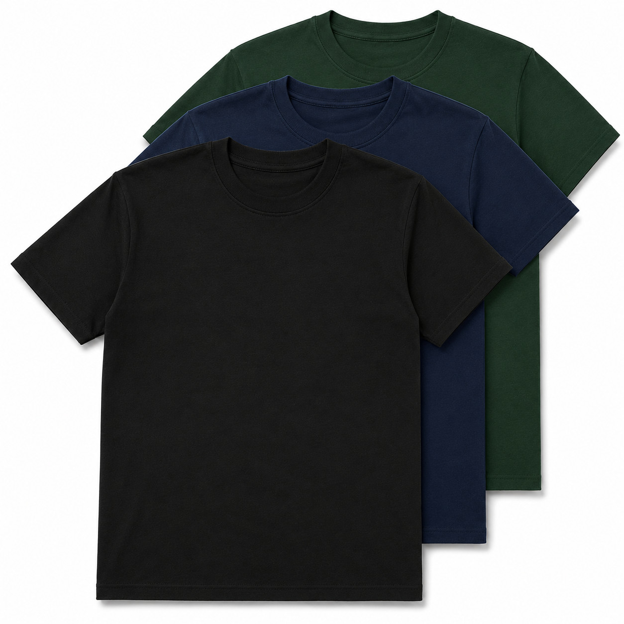 Gildan Heavy Cotton 5000 T-Shirt 3 & 5 Pack Men’s Plain Crew Neck Cotton Tee