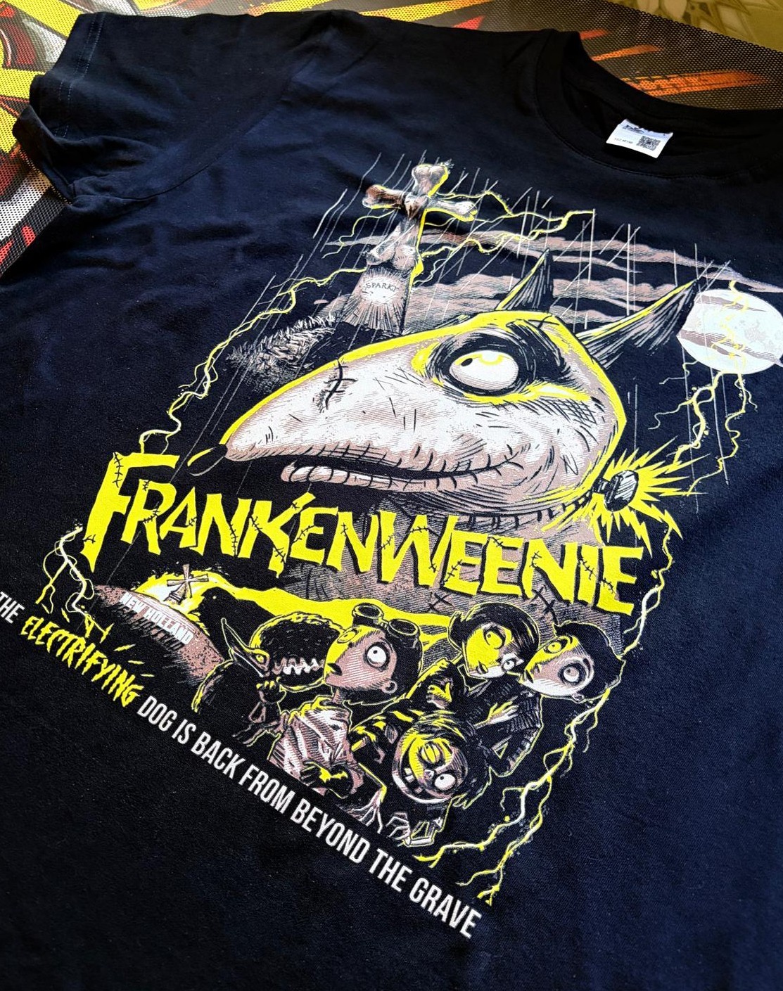 Frankenweenie Tim Burton Retro Vintage- B&C T-Shirt Unisex Size L