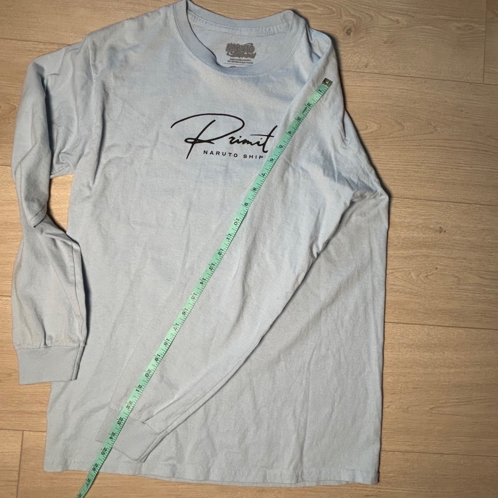 Primitive x Naruto Shippuden Know the Pain Long Sleeve T-Shirt Light Blue Mens M