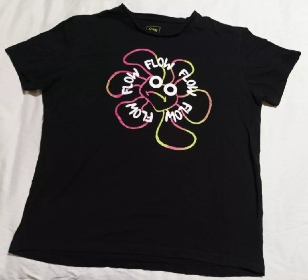 Men’s Black Basic T-shirt Size XXL Colorful Fun Summer Vibe Outfit