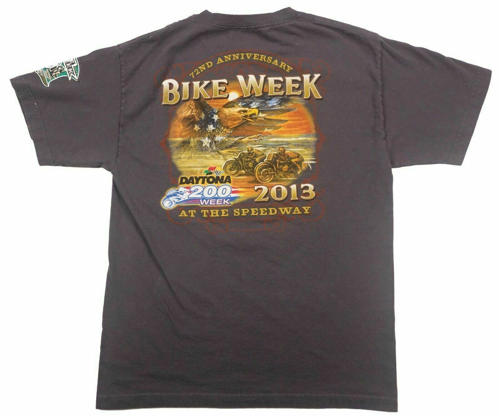 DAYTONA 200 WEEK vintage MOTORCYCLE RACE t shirt BIKE WEEK SPEEDWAY 2013 Medium