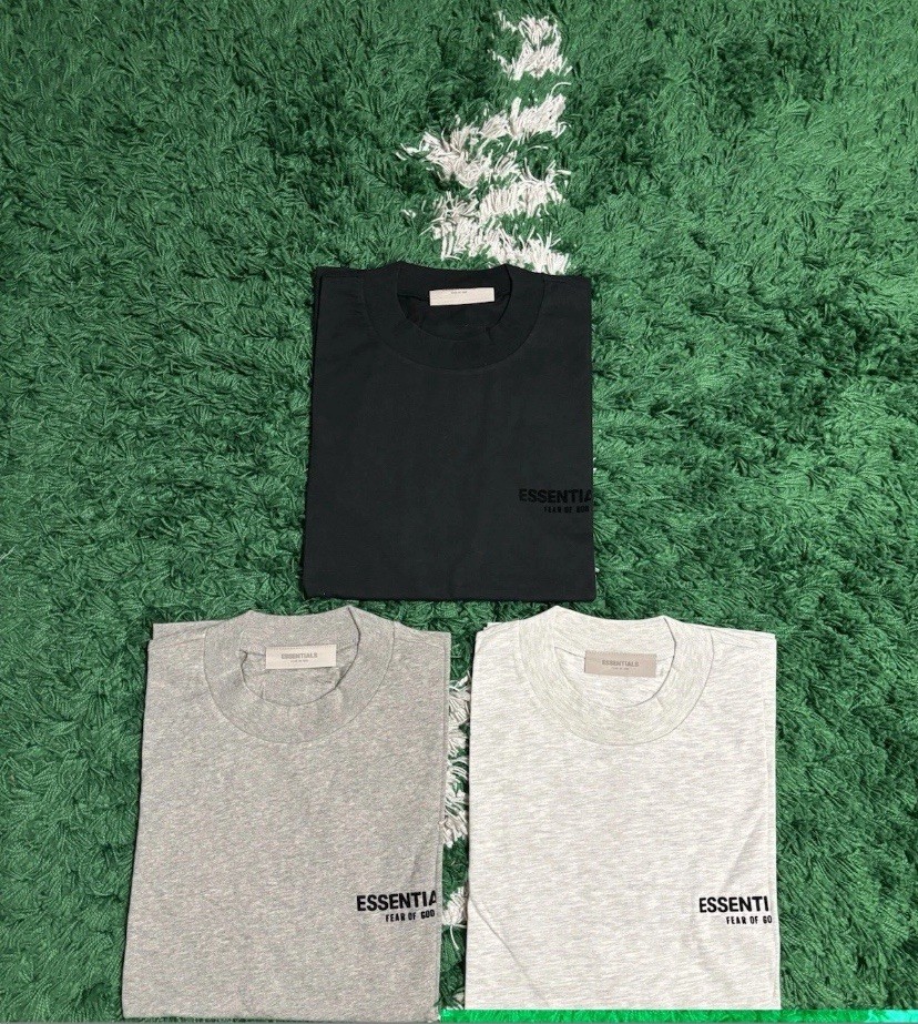 Fear of God Essentials T-Shirt SS22 Light Oatmeal – 100% Authentic Brand New
