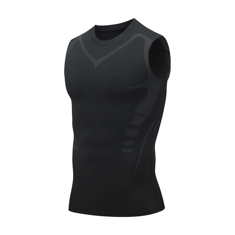 Men’s New Vitaboost Compression Shirt Version Ionic Shaping Sleeveless Vest