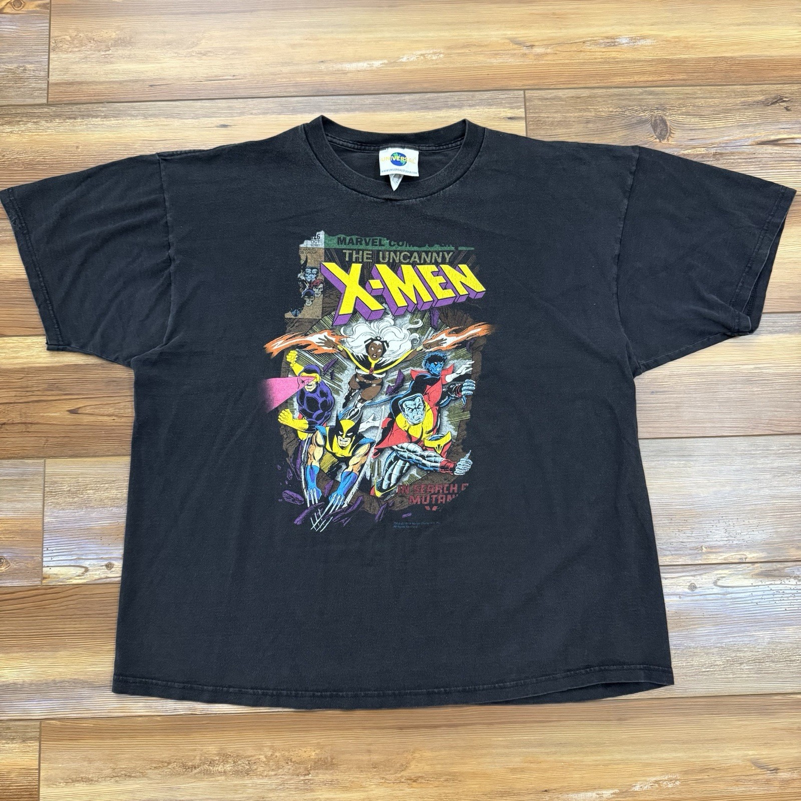 Vintage 90s Marvel X-Men Universal Studios The Uncanny Tee Shirt