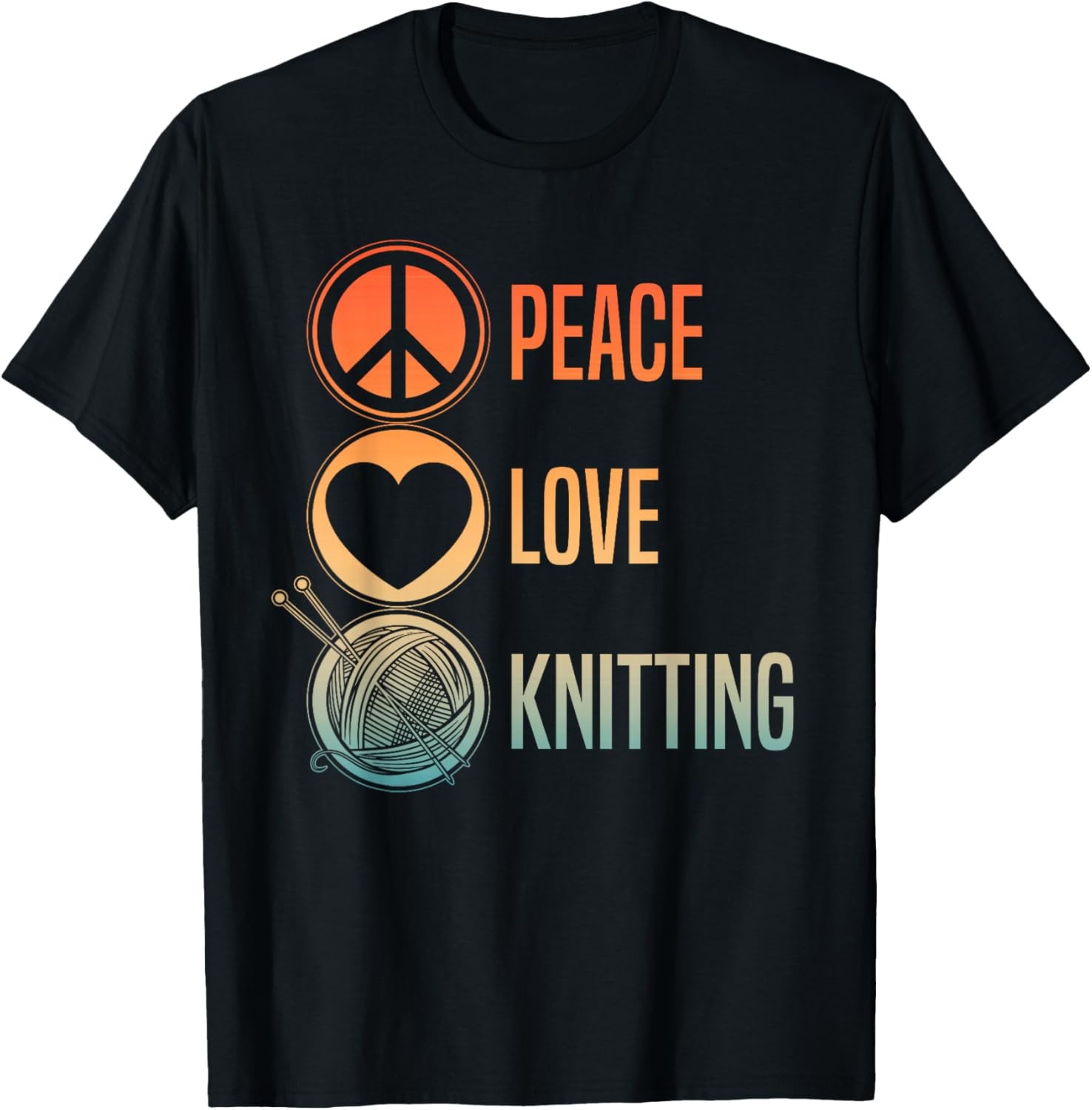 Funny Knitting Art For Women Men Knit Yarn Lover Knitter Unisex T-Shirt