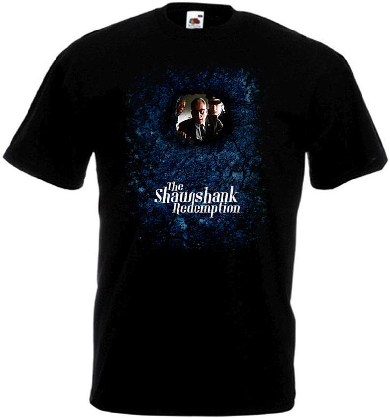 The Shawshank Redemption v3 T shirt black movie poster all sizes S-5XL