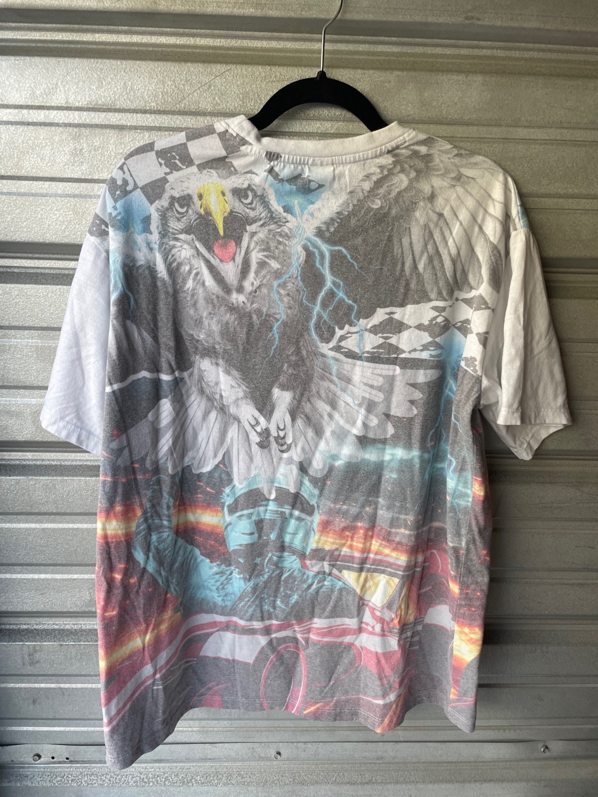 Recycled Threads California Speed Racing AOP All Over Print T-Shirt Men’s L