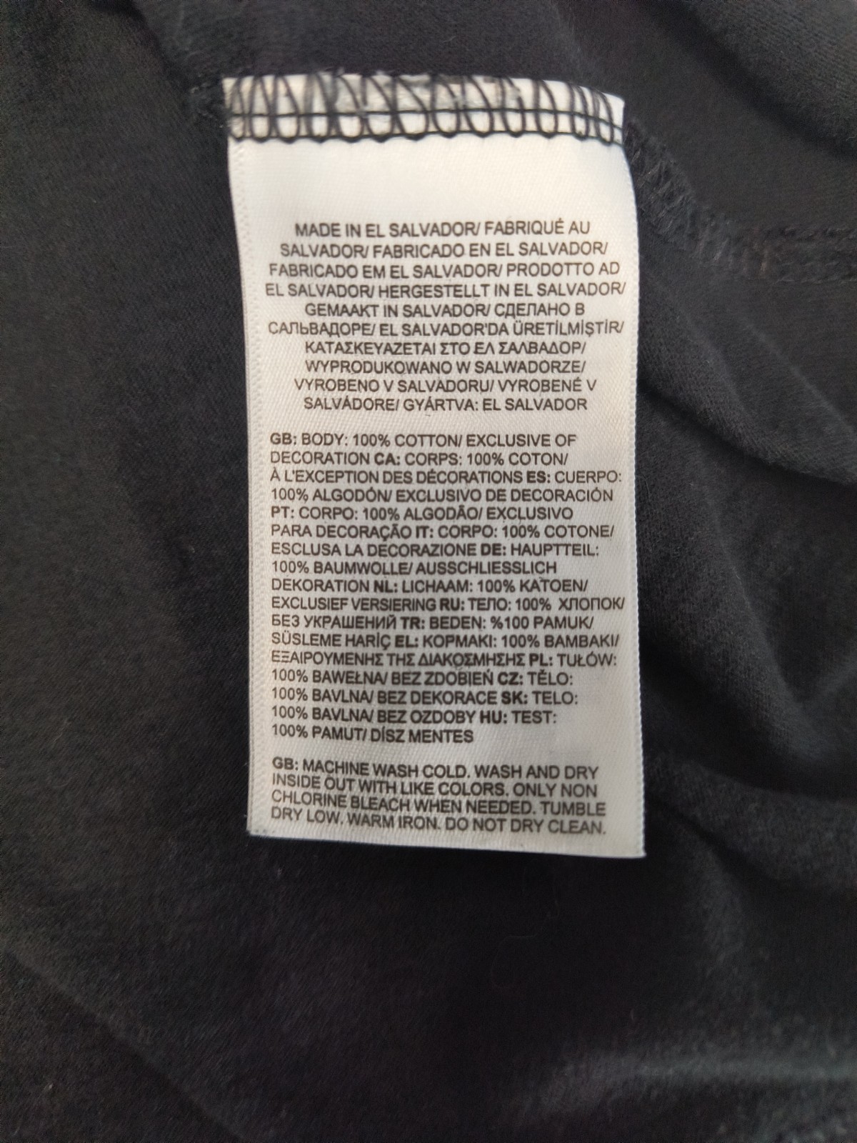 The North Face Men’s XL T-shirt Black Lightweight Cotton White Logo