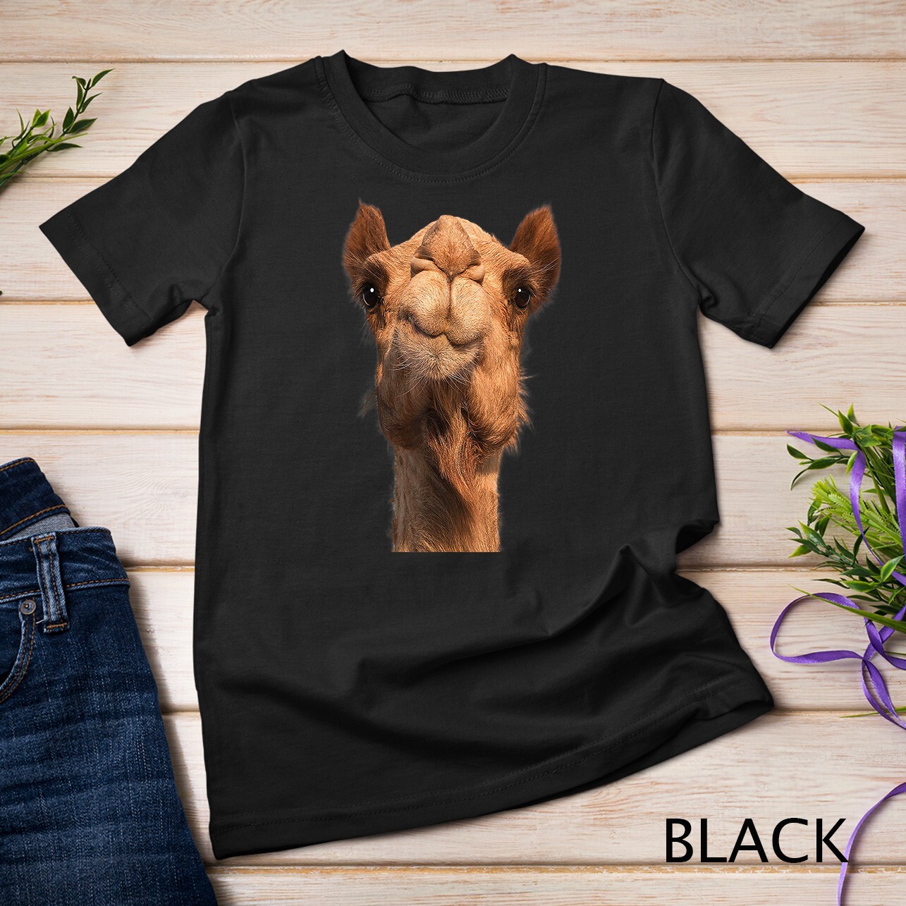 Camel Animal Face Unisex T-shirt